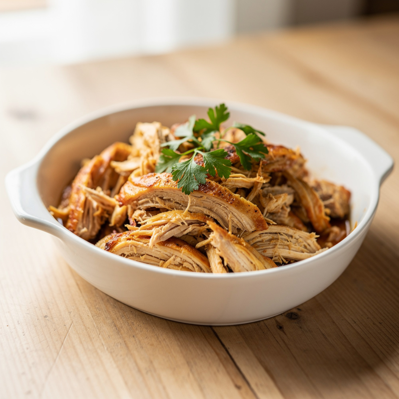 Instant Pot Pulled Chicken Thighs (High Protein Meal Prep)