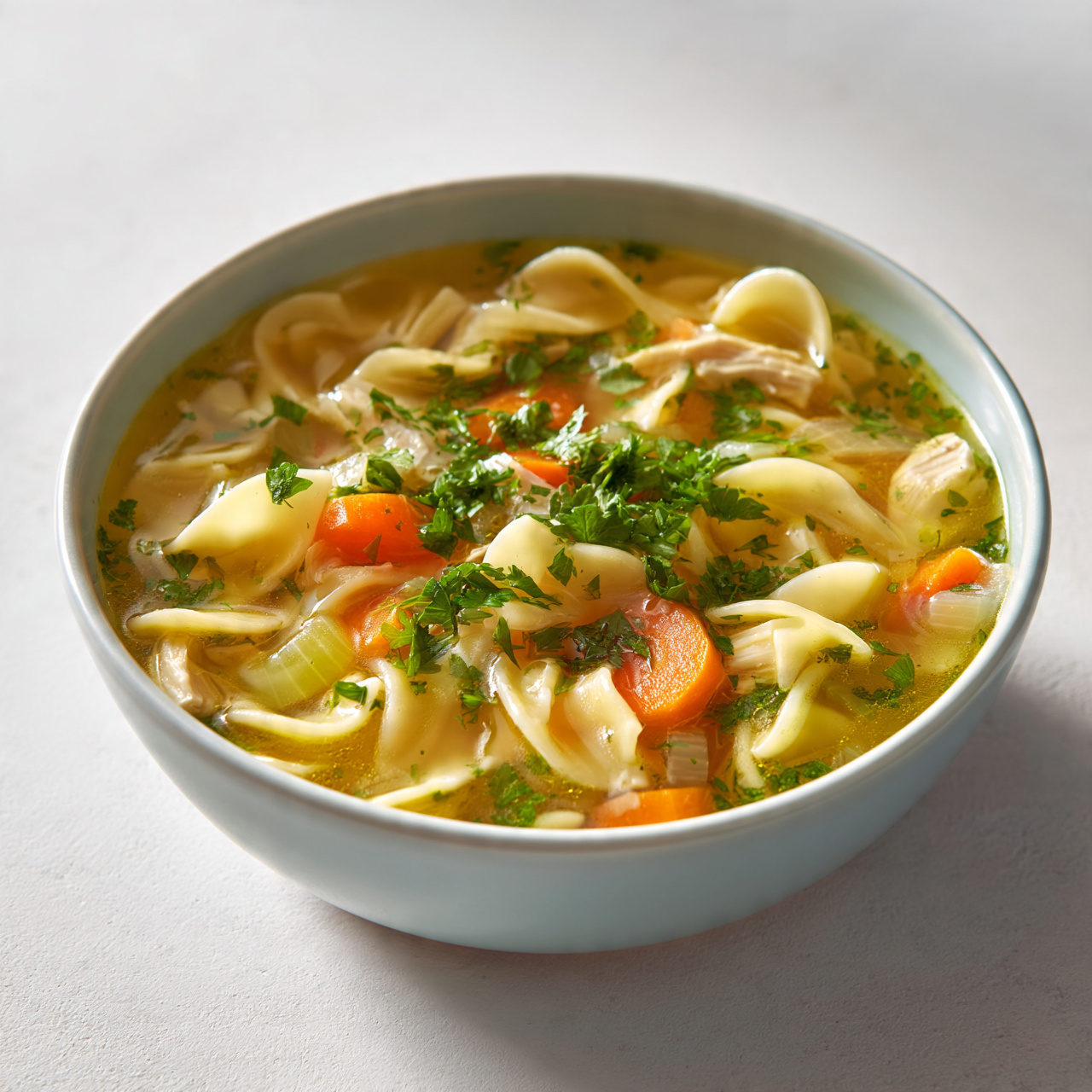 Creamy Crockpot Lemon Chicken Orzo Soup