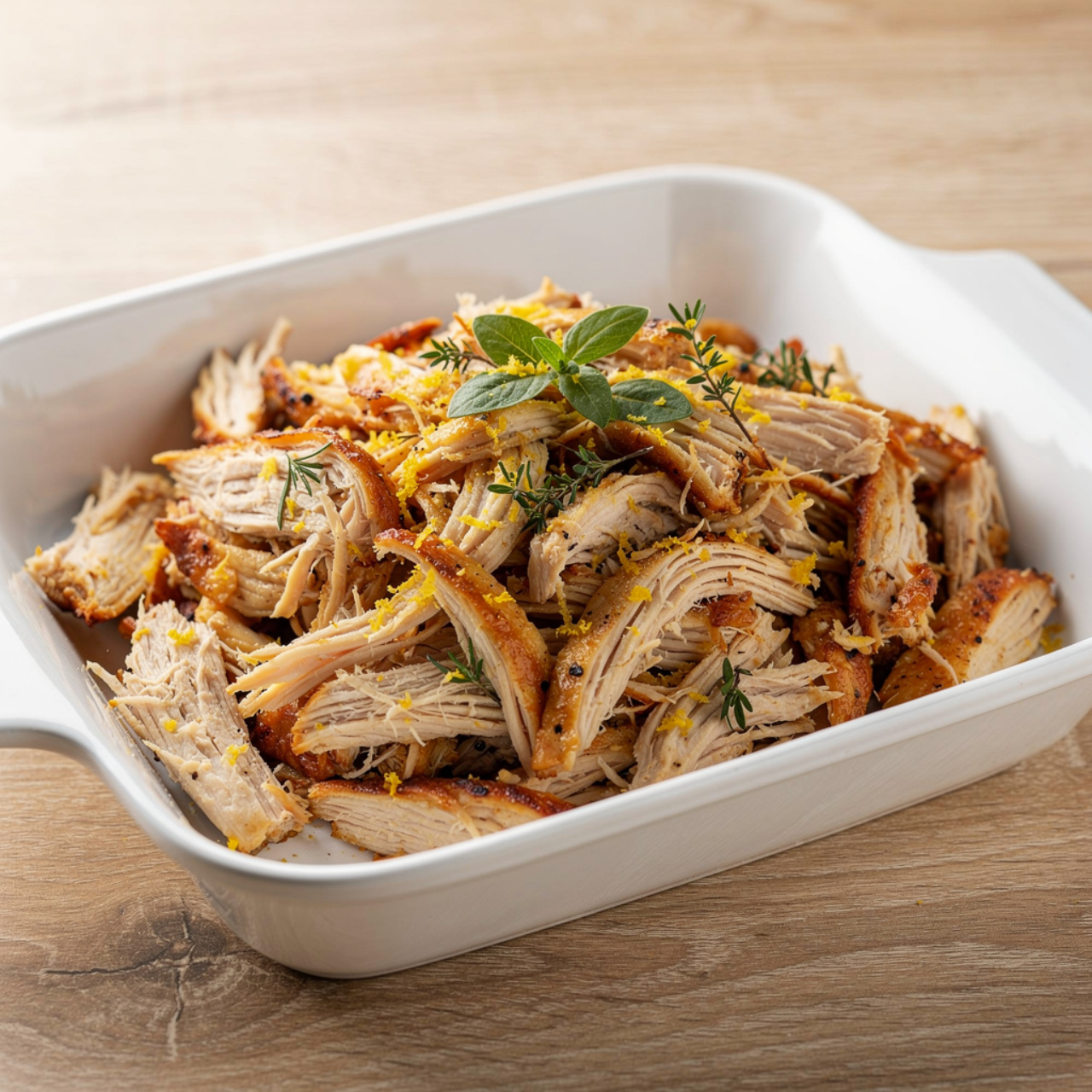 Easy Shredded Chicken Casserole (Great for Rotisserie or BBQ Chicken!)