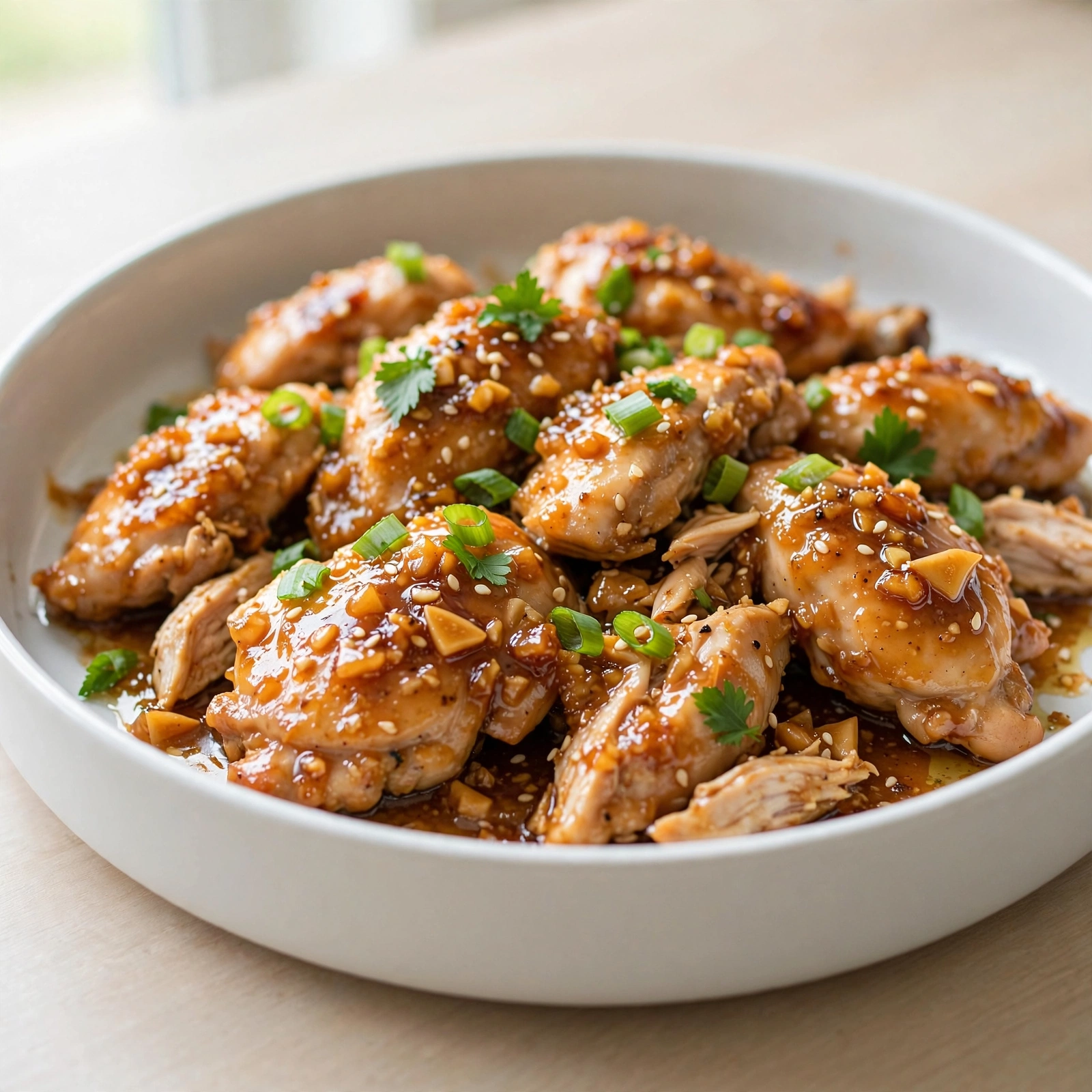 Slow Cooker Honey Garlic Chicken